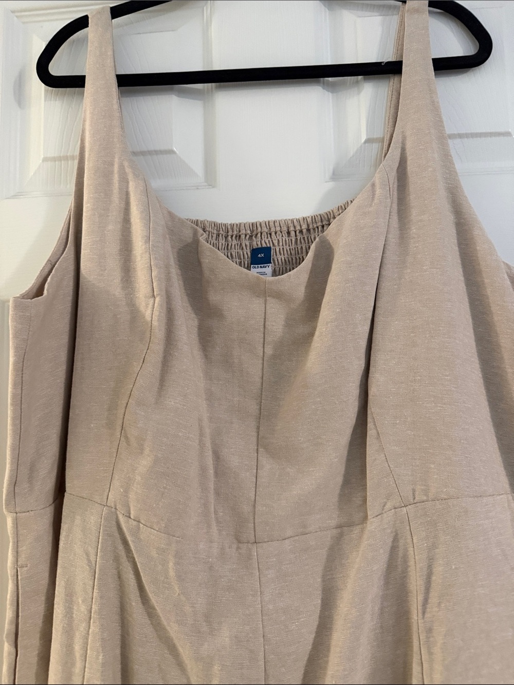 Old Navy Beige Scoop Neck Midi Dress - Picture 3 of 5
